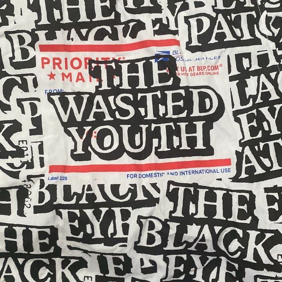 The Black Eye Patch Wasted Youth Collaboration Button Up Shirt Men Large - Picture 2 of 8